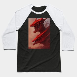 Ghidorah Red Dragon Baseball T-Shirt